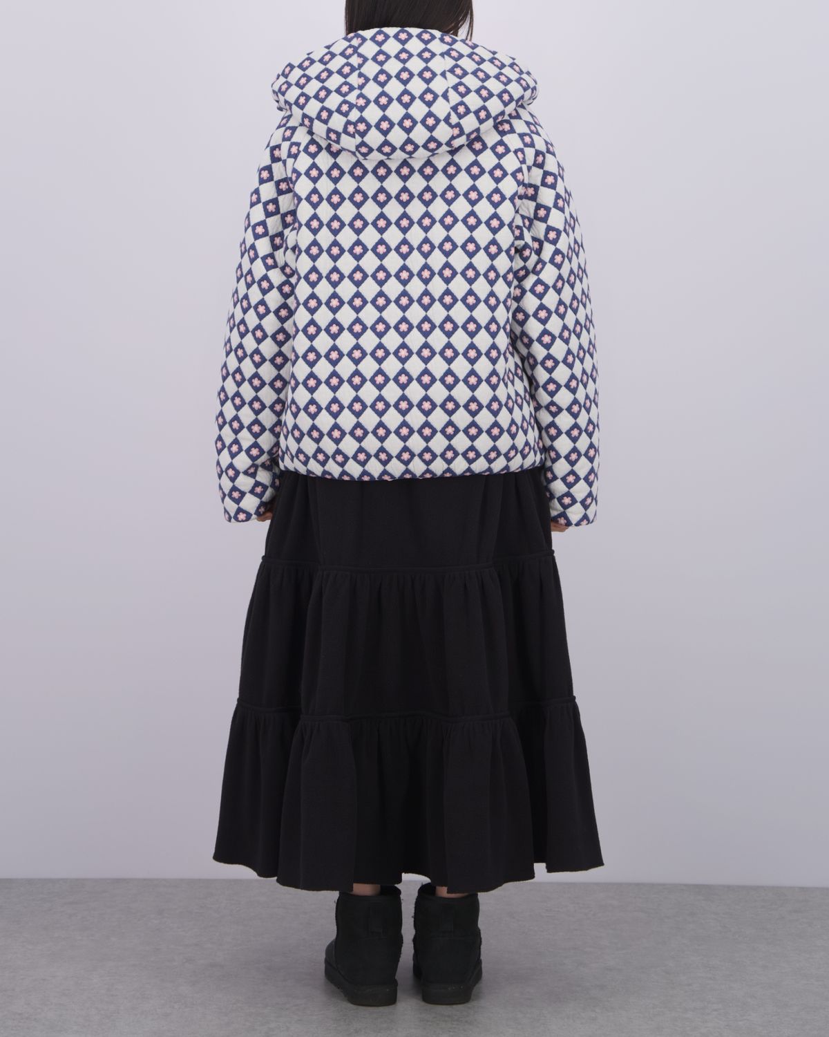 로액슈얼(LO AXUAL) REVERSIBLE HOOD PADDED JACKET_PALE BLUE