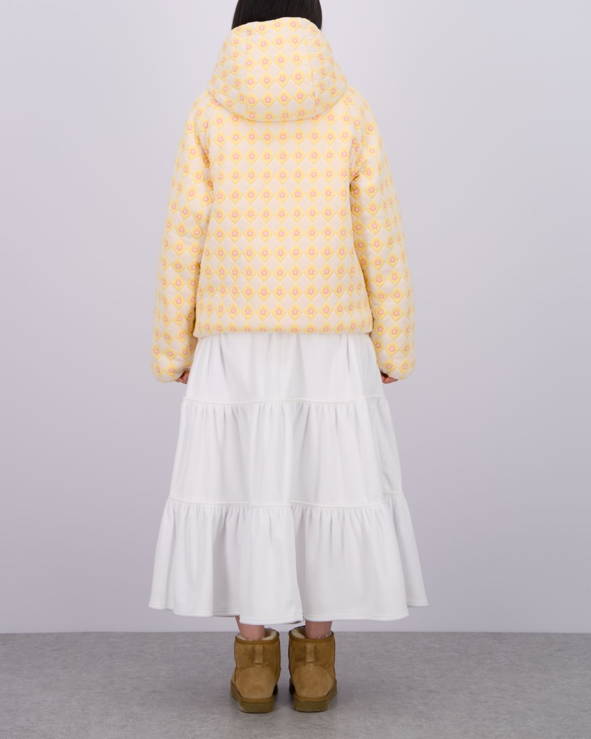 로액슈얼(LO AXUAL) REVERSIBLE HOOD PADDED JACKET_BABY YELLOW