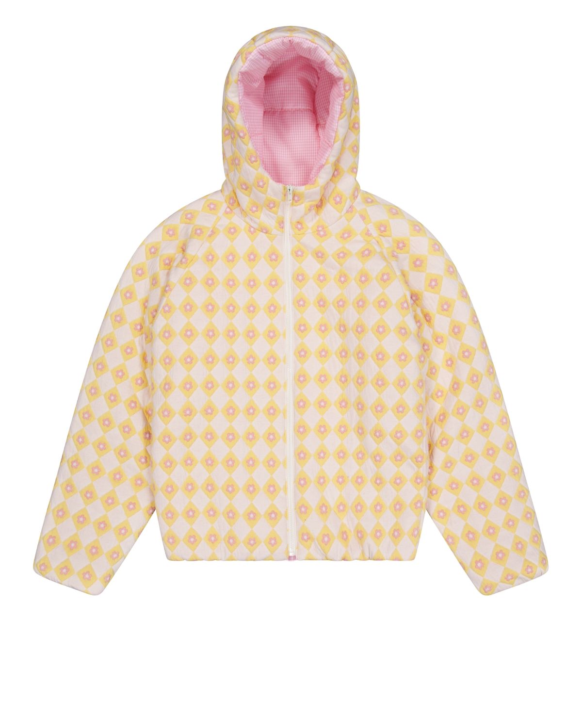 로액슈얼(LO AXUAL) REVERSIBLE HOOD PADDED JACKET_BABY YELLOW