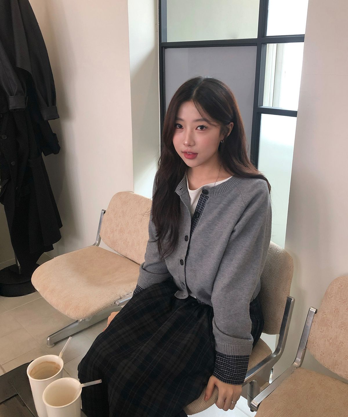 미쏘(MIXXO) 체크 미디 스커트_MIWWHG116C MIWWHG31QC MIWWHG50QC
