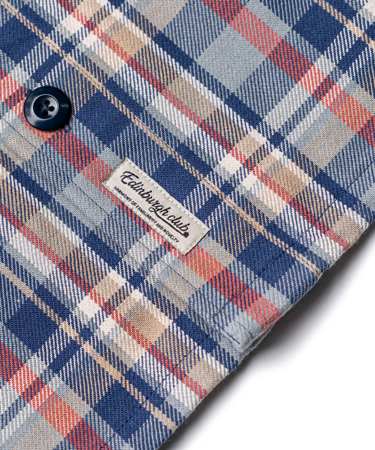에든버러클럽(EDINBURGH CLUB) CHECK HUNTING SHIRT [BLUE]