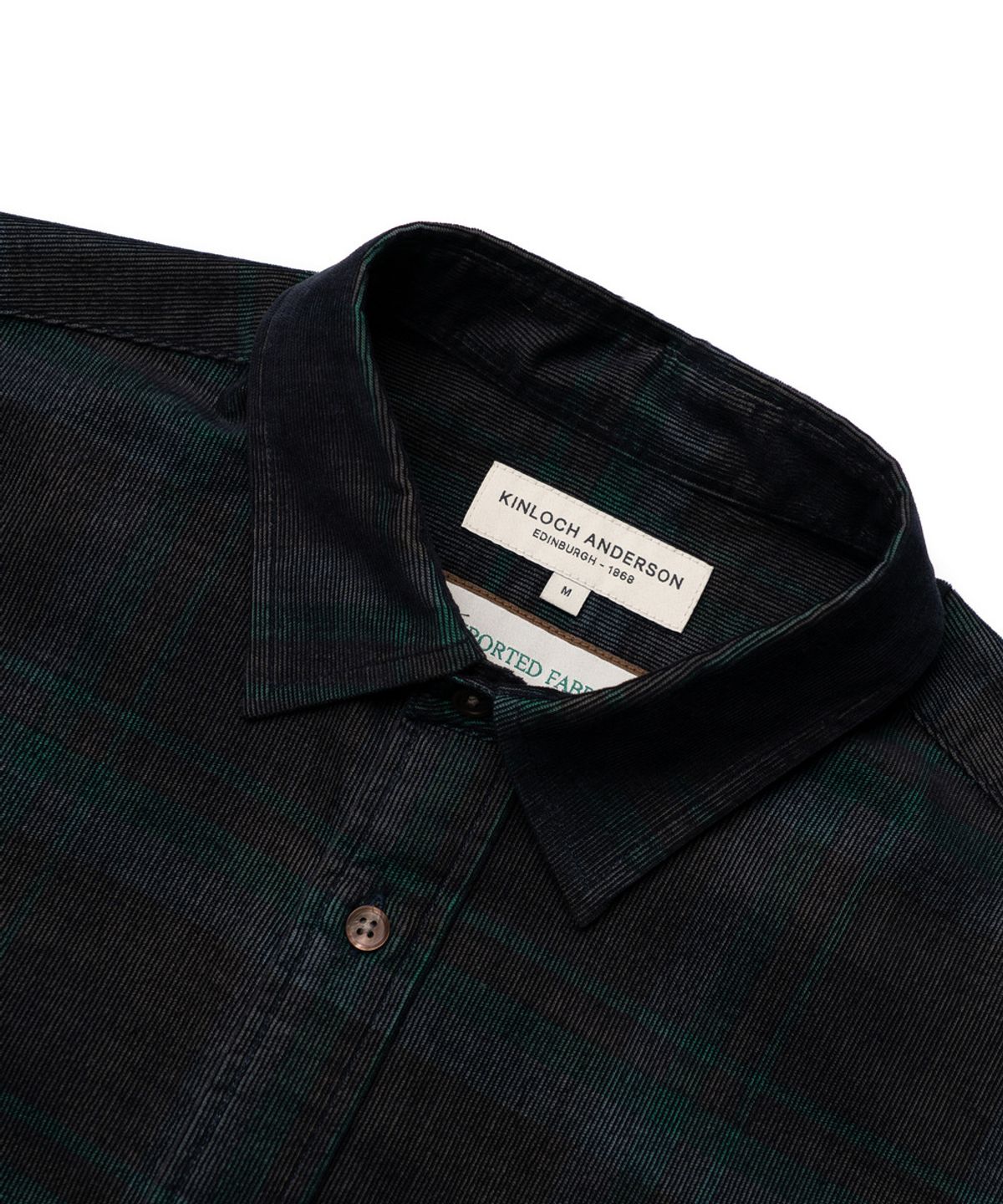 에든버러클럽(EDINBURGH CLUB) SEMI-OVER FIT CHECK CORDUROY SHIRT [RED]