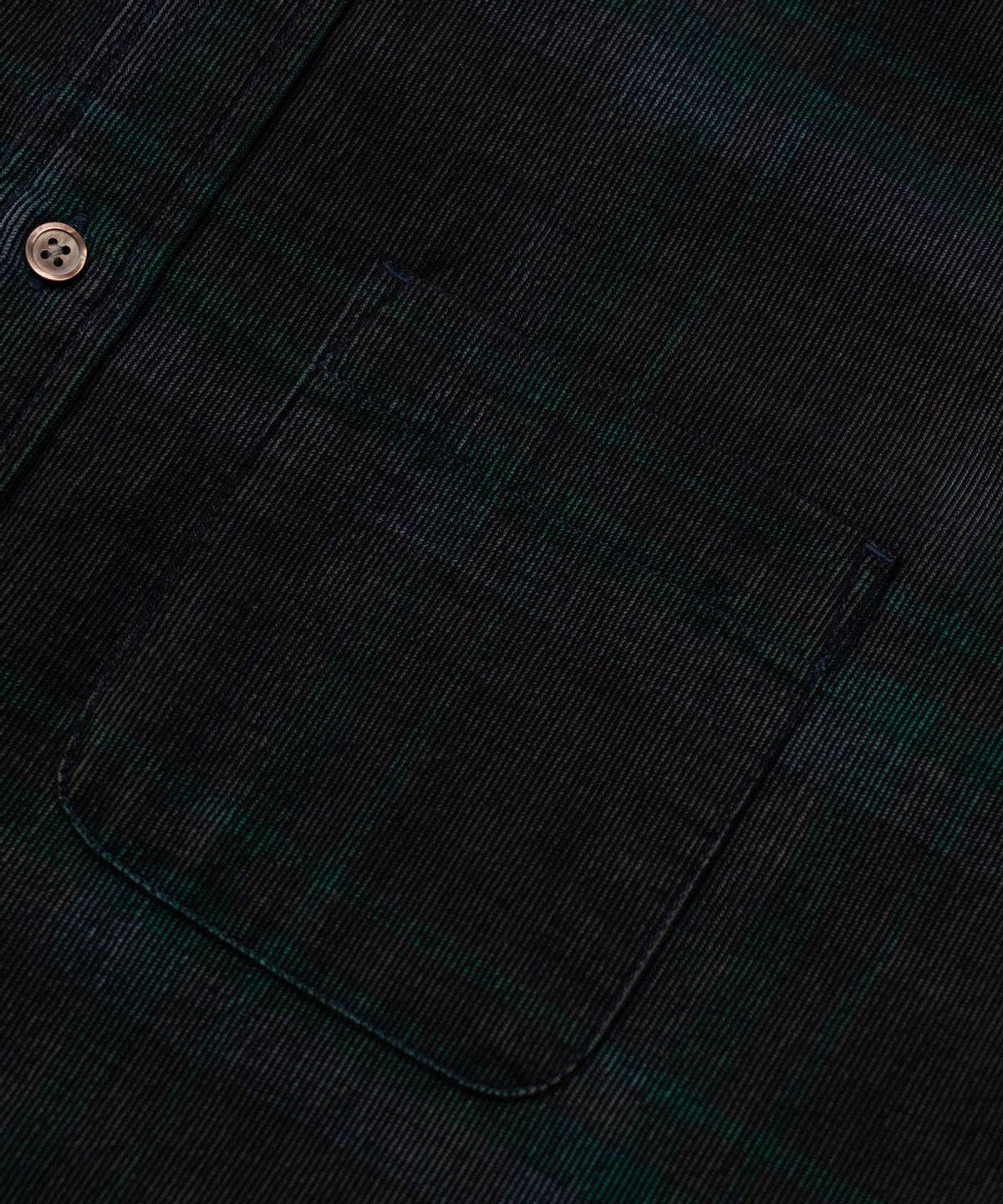 에든버러클럽(EDINBURGH CLUB) SEMI-OVER FIT CHECK CORDUROY SHIRT [GREEN]
