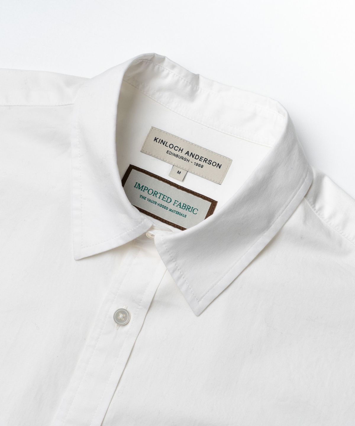 에든버러클럽(EDINBURGH CLUB) OVER FIT COTTON TWILL SHIRT [WHITE]
