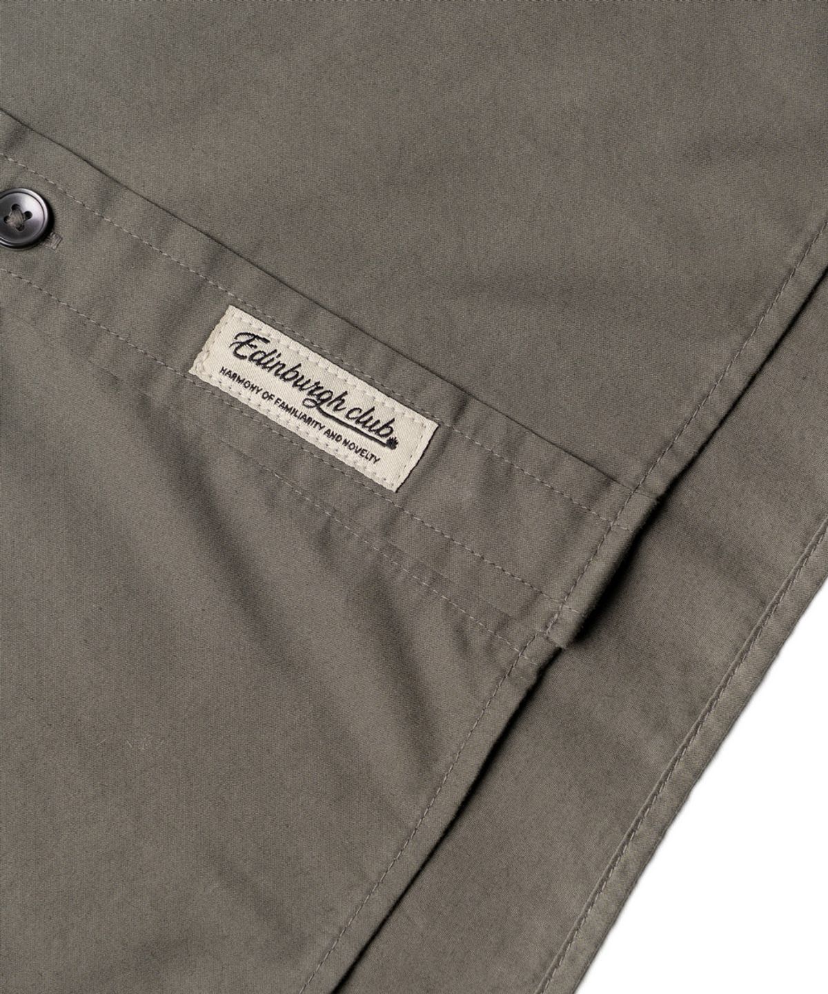 에든버러클럽(EDINBURGH CLUB) OVER FIT COTTON TWILL SHIRT [GREY]