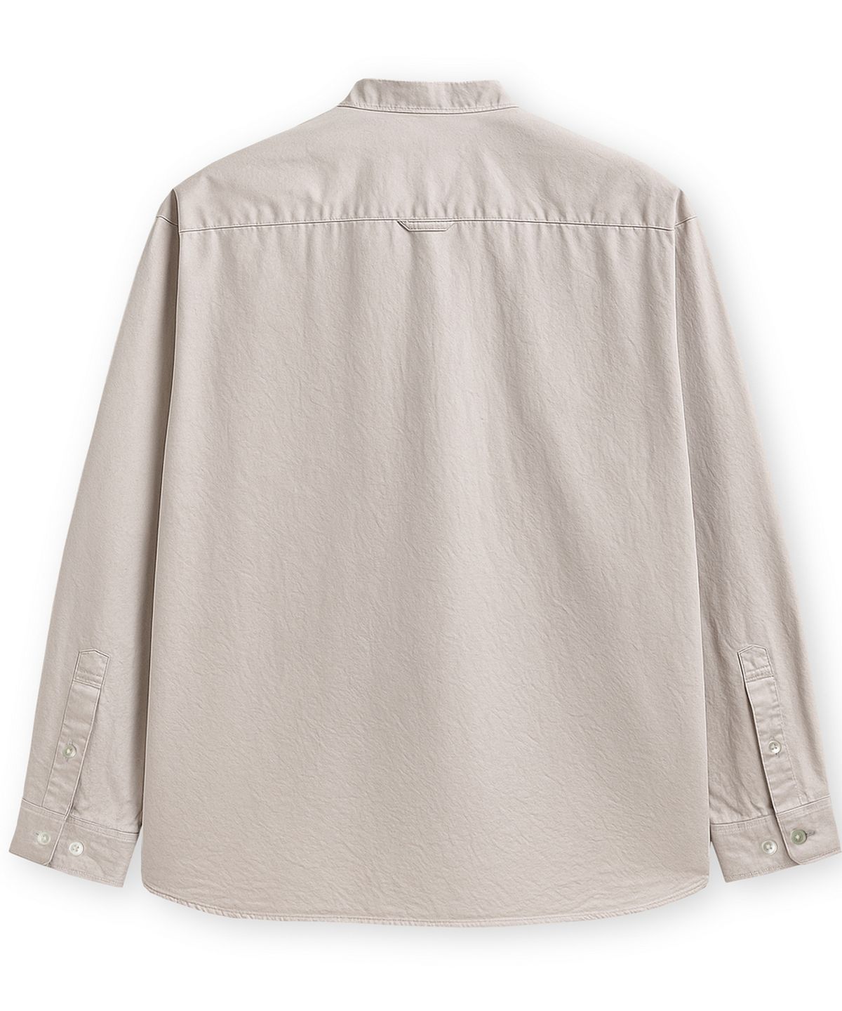 에든버러클럽(EDINBURGH CLUB) OVER FIT CHINA COLLAR COTTON TWILL SHIRT [BEIGE]