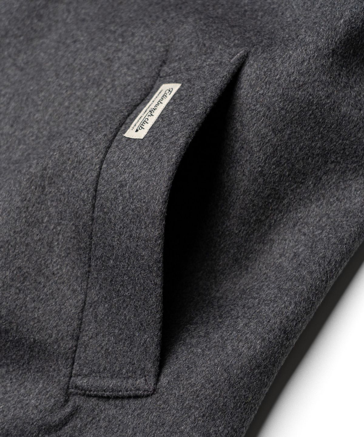 에든버러클럽(EDINBURGH CLUB) WOOL BONDING BALMACAAN COAT [C/GREY]