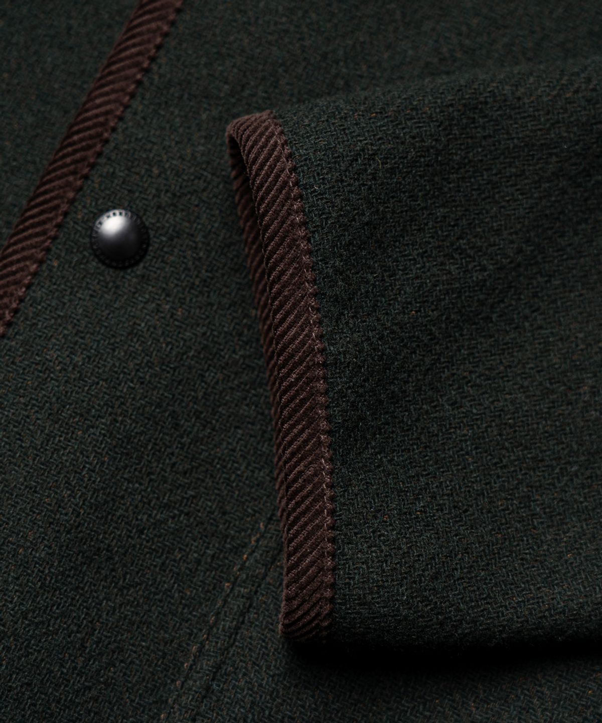 에든버러클럽(EDINBURGH CLUB) WOOL BLENDED HERRINGBONE HUNTING JACKET [D/GREEN]