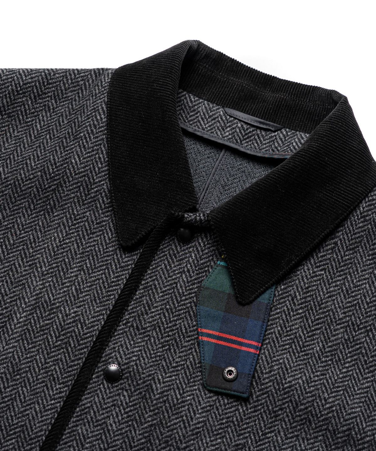 에든버러클럽(EDINBURGH CLUB) WOOL BLENDED HERRINGBONE HUNTING JACKET [C/GREY]