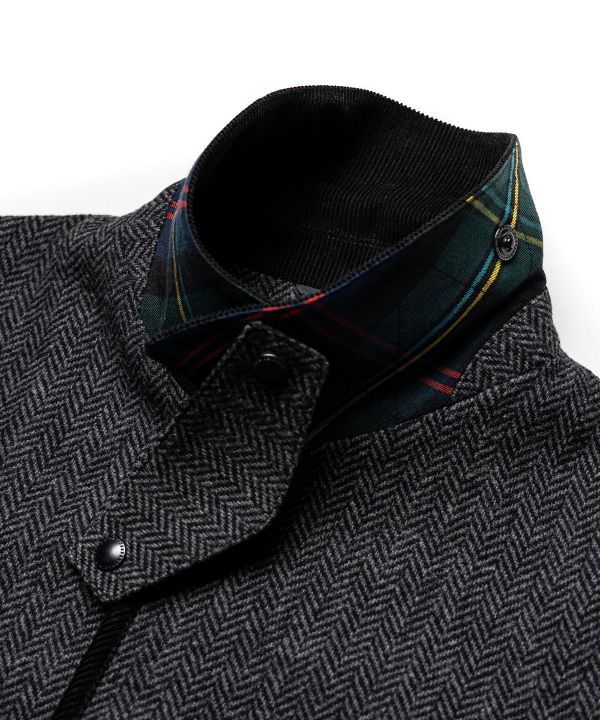 에든버러클럽(EDINBURGH CLUB) WOOL BLENDED HERRINGBONE HUNTING JACKET [C/GREY]