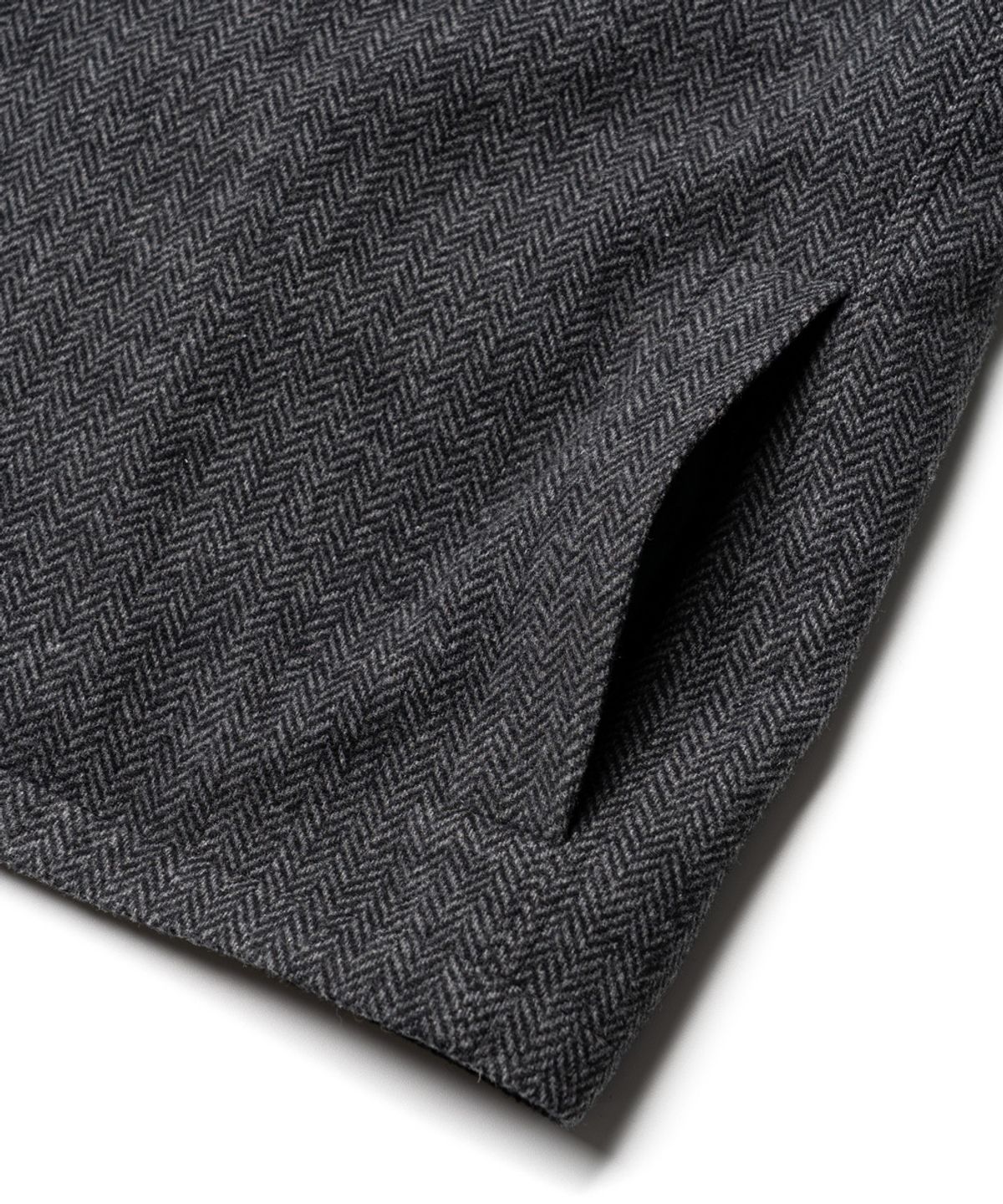 에든버러클럽(EDINBURGH CLUB) WOOL BLENDED HERRINGBONE MID HUNTING JACKET [C/GREY]
