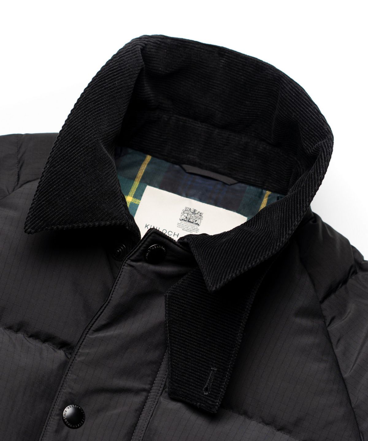 에든버러클럽(EDINBURGH CLUB) CORDUROY HEAVY DOWN JUMPER [BLACK]