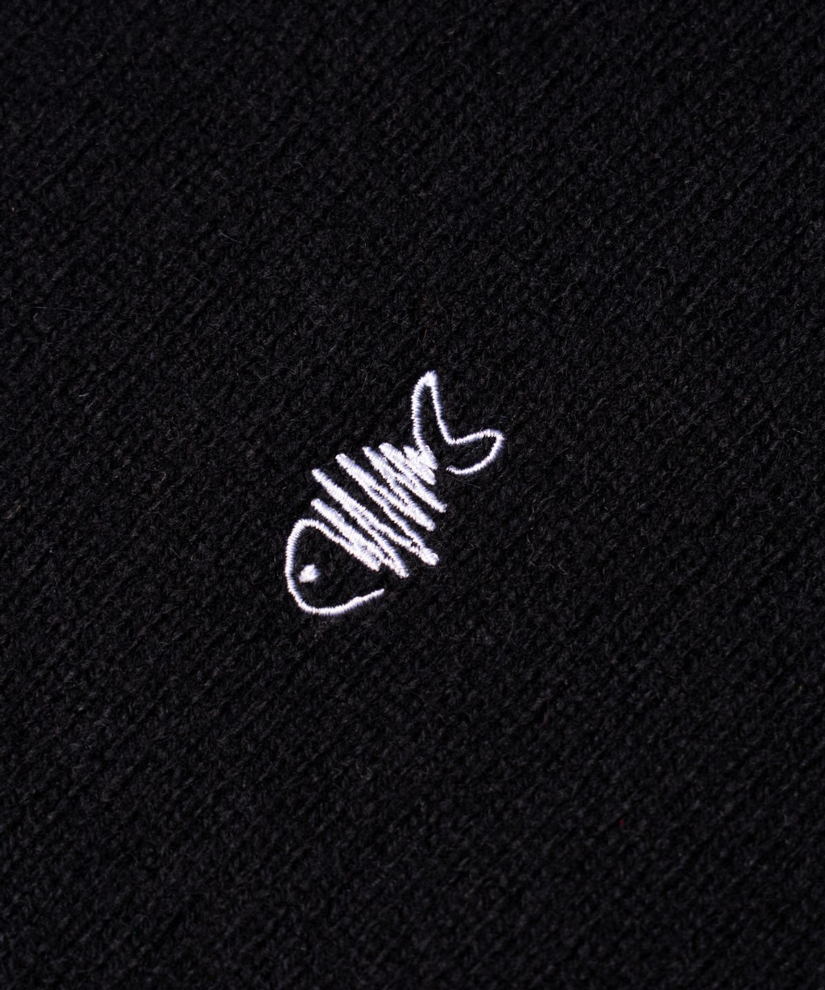 에든버러클럽(EDINBURGH CLUB) SHETLAND WOOL FISH KNIT [BLACK]