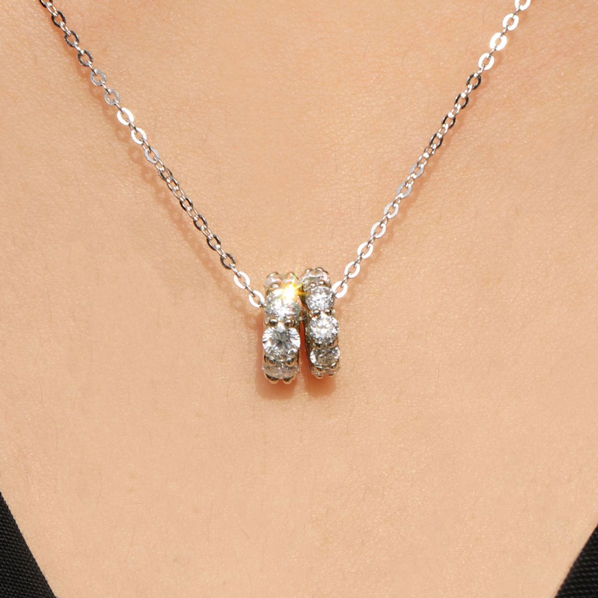 러비앤비(LOVEENB) [14K gold]  글로우 1부 0.1ct 랩다이아 참펜던트 (2size)