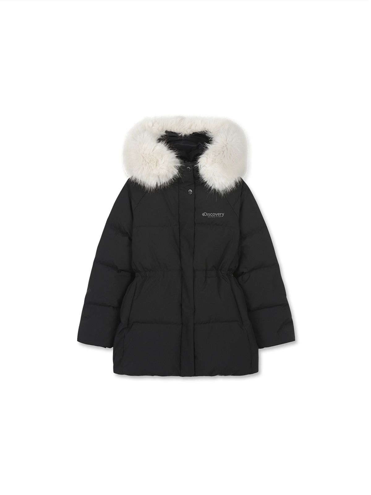 디스커버리 키즈(DISCOVERY KIDS) 여아 레니아 다운 미드패딩 (BLACK)