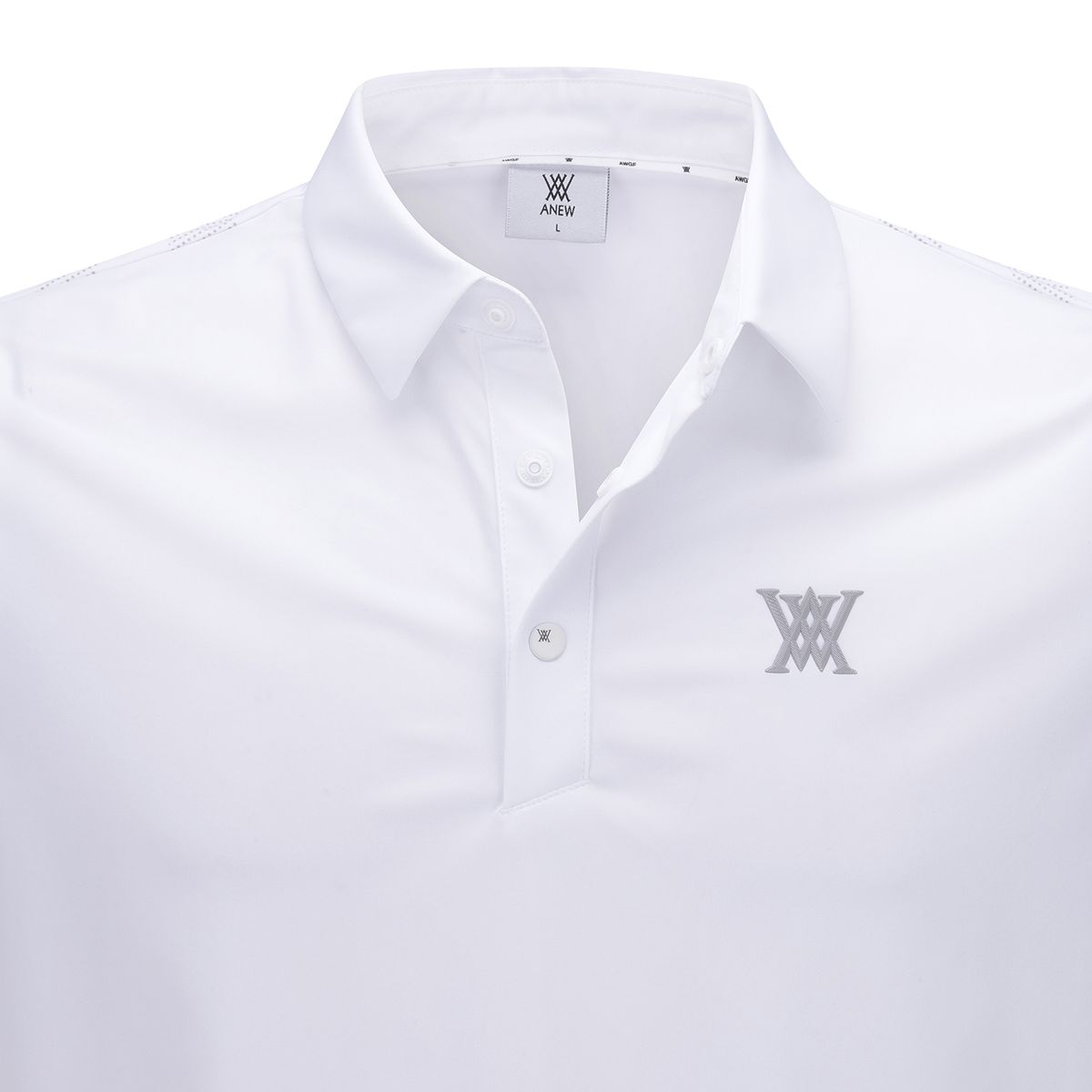 어뉴골프(ANEW GOLF) MEN SIGNATURE LOGO SHORT T-SHIRT_WH