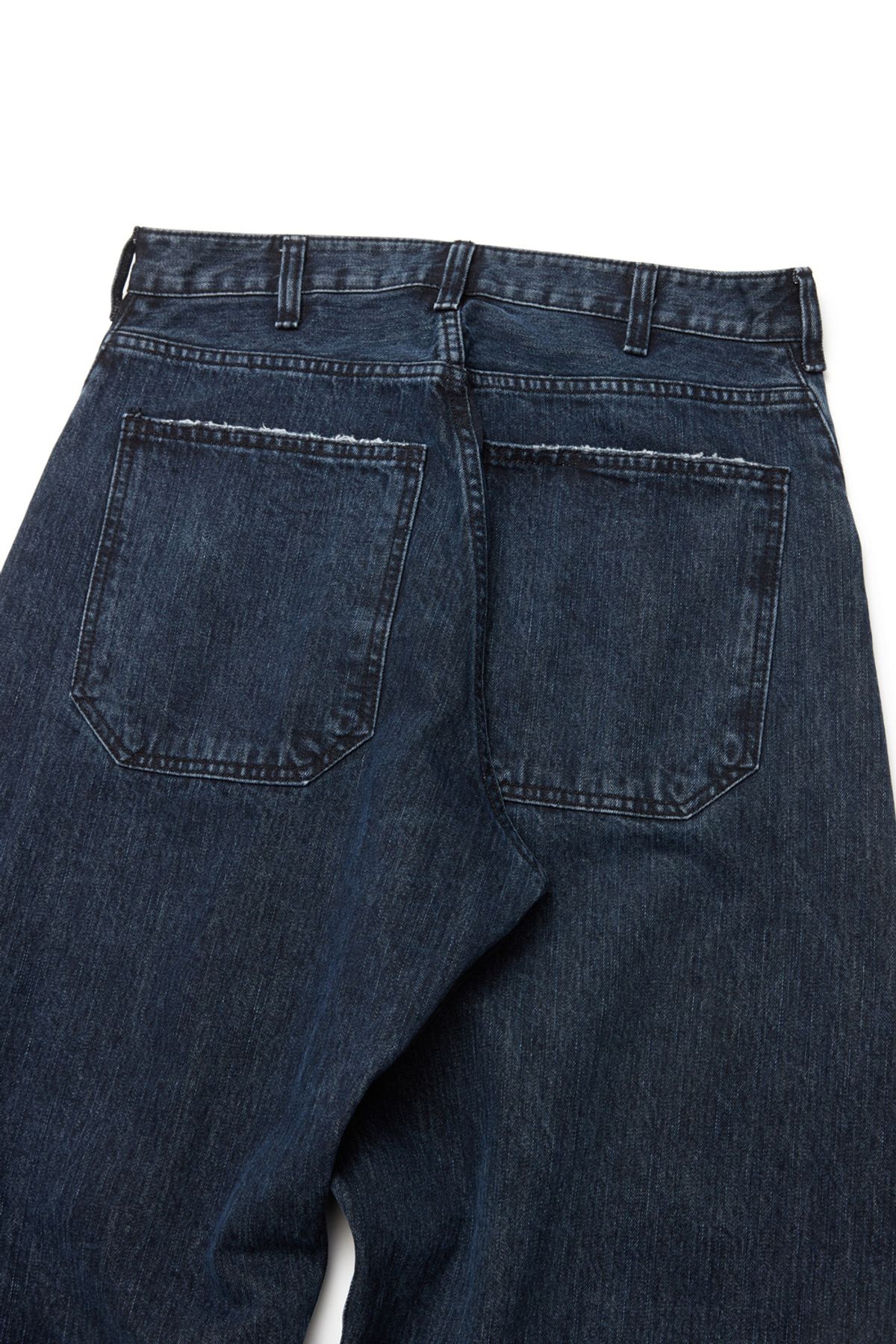 해칭룸(HATCHINGROOM) Wide Curve Jeans Dark Blue