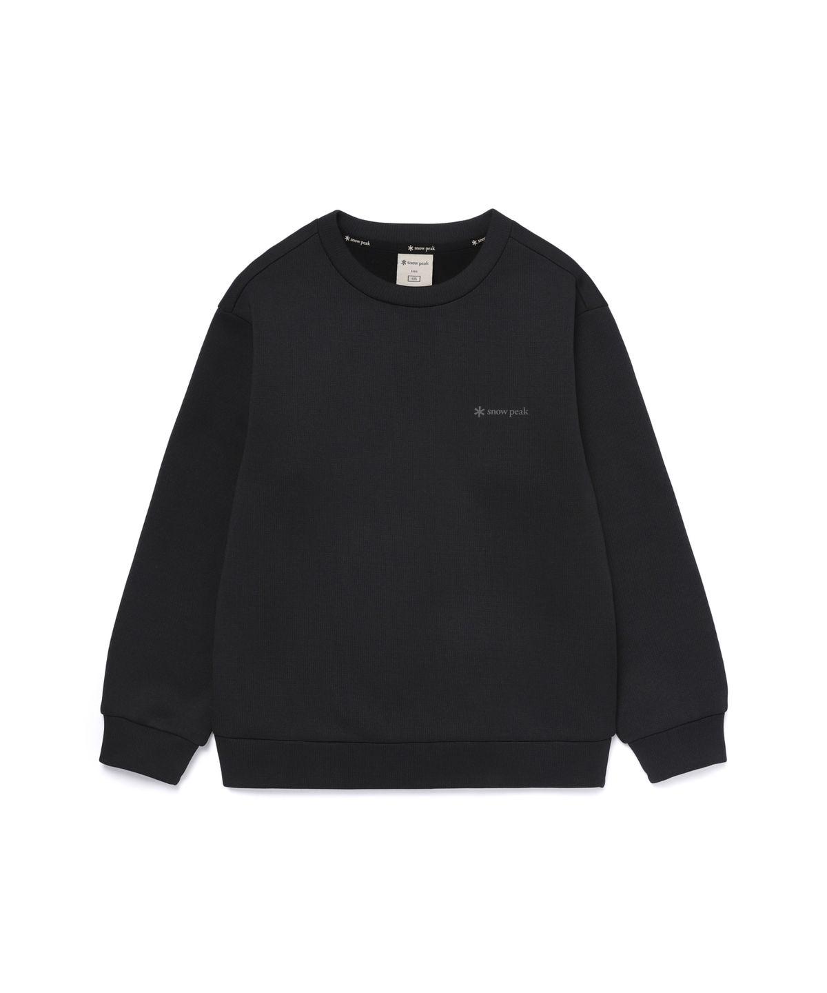 스노우피크 어패럴 키즈(SNOWPEAK APPAREL KIDS) 키즈 써밋그리드 맨투맨 (S25WKFHT83) Black