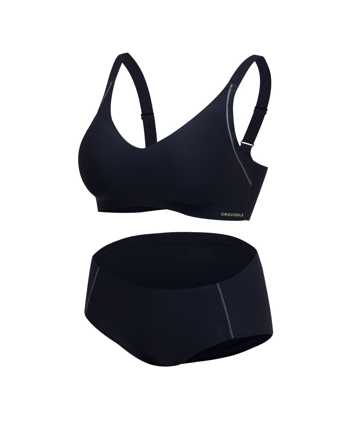 크로커다일 이너웨어(CROCODILE INNERWEAR) 액티브 비비드 데일리 브라팬티 세트 (4colors)
