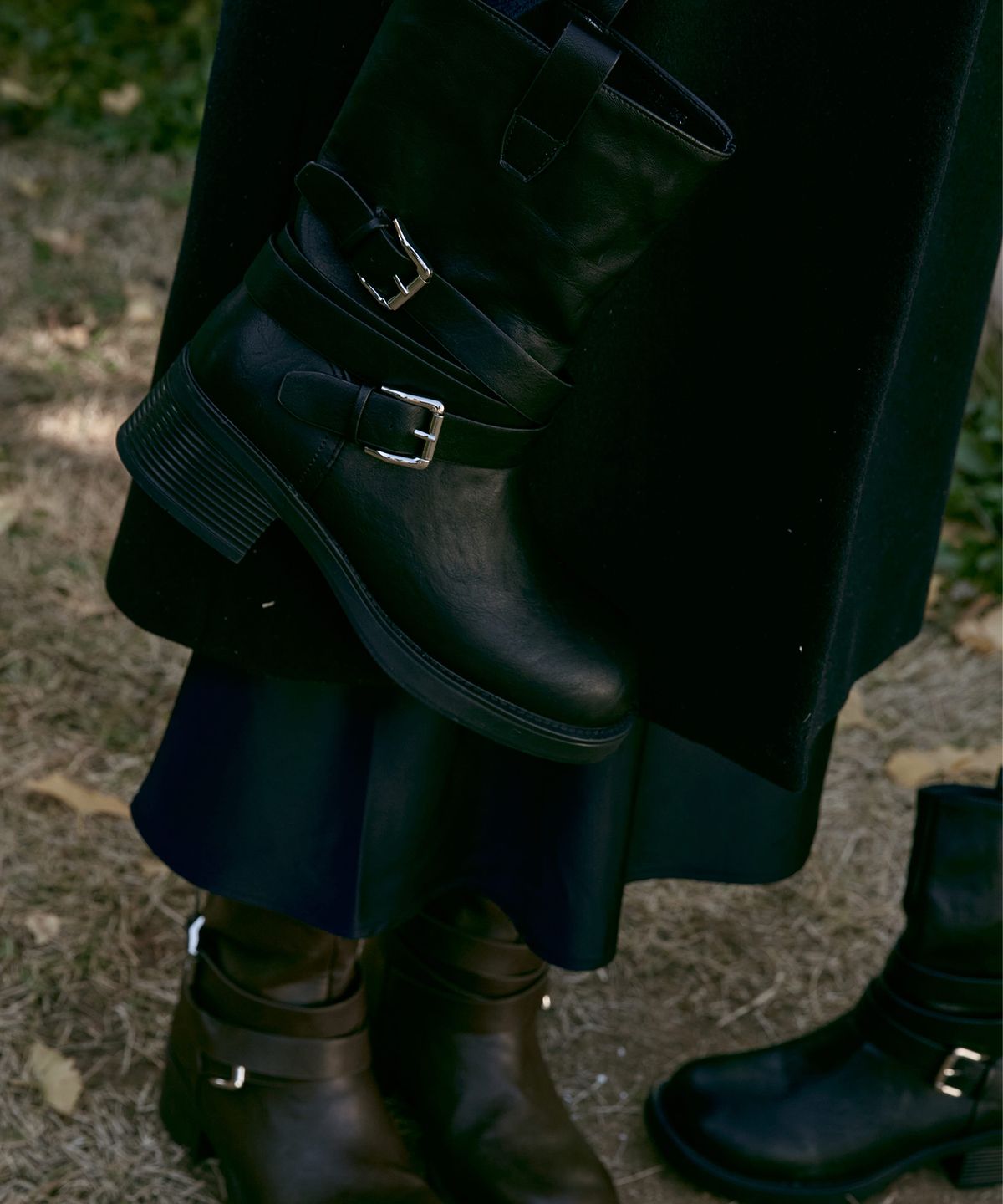 스퍼(SPUR) Roux belted walker boots 벨티드 워커 부츠 6CM -VA9054 (2color)