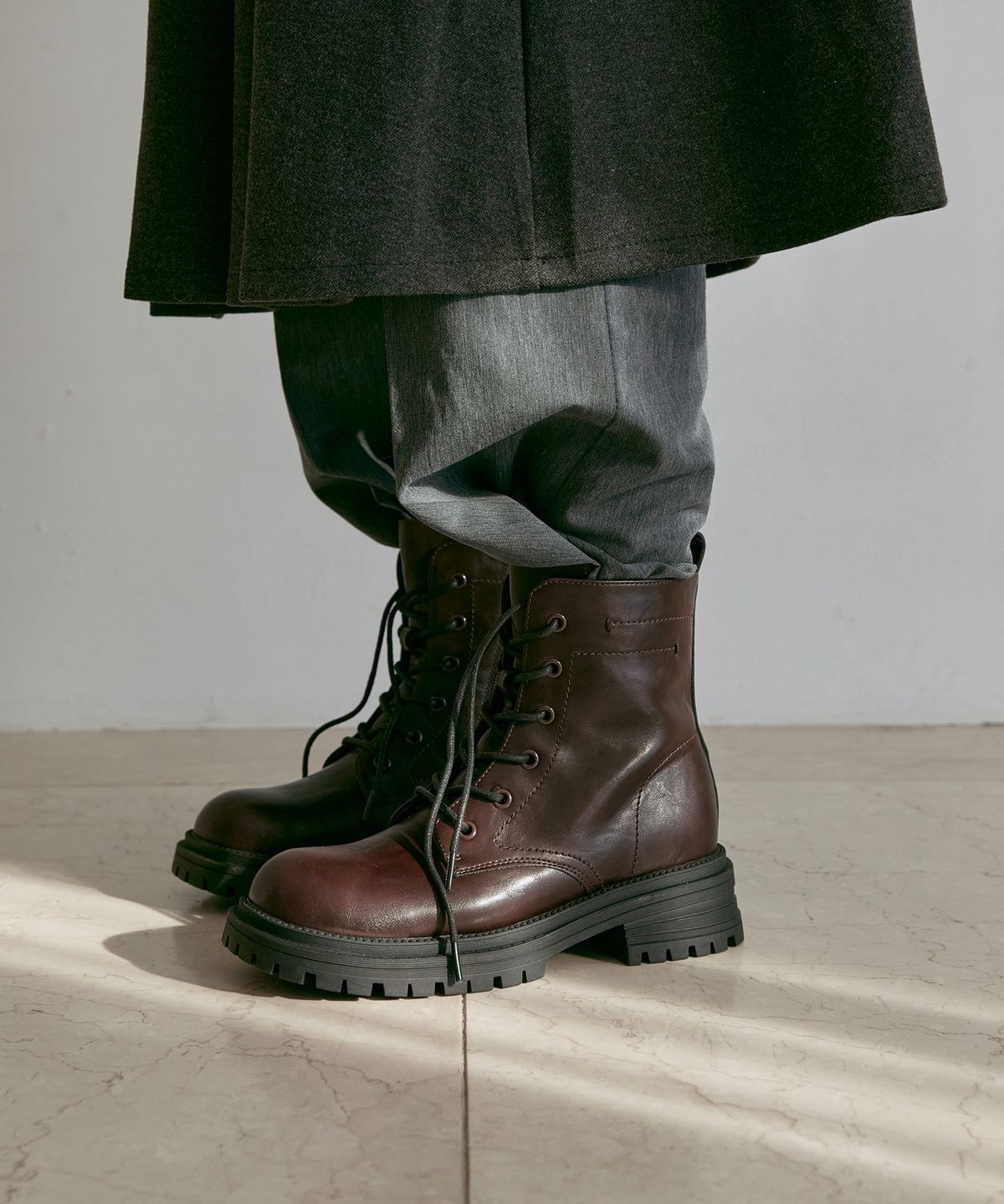 스퍼(SPUR) Roux race up walker boots 워커 부츠 5CM -VA9060 (2color)