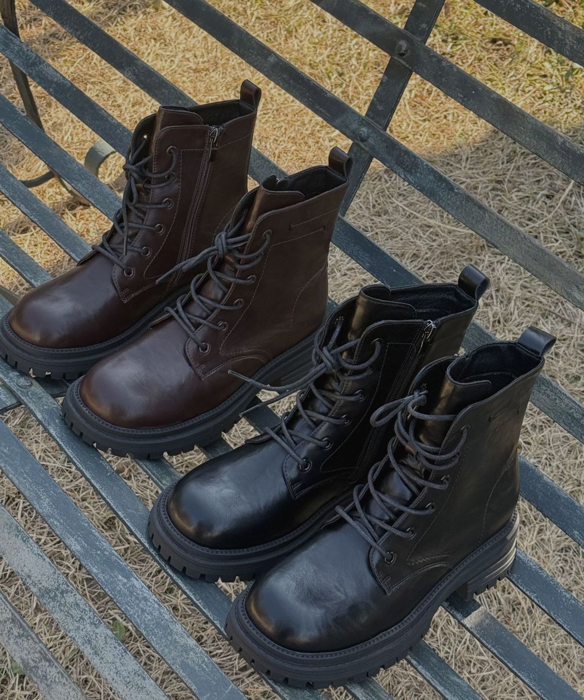 스퍼(SPUR) Roux race up walker boots 워커 부츠 5CM -VA9060 (2color)