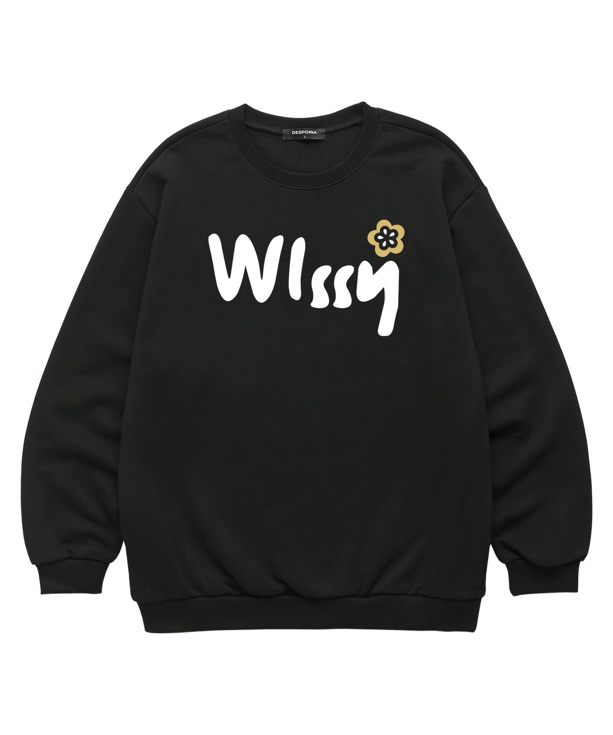 위씨(WISSY) Wissy Bloom  맨투맨 (WLS031) 블랙