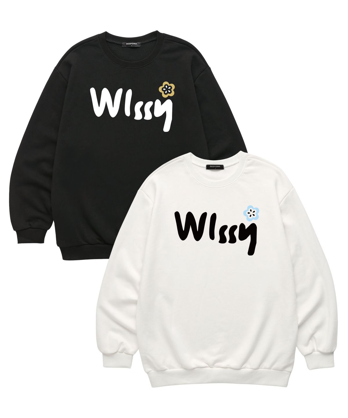위씨(WISSY) Wissy Bloom  맨투맨 (WLS031) 화이트