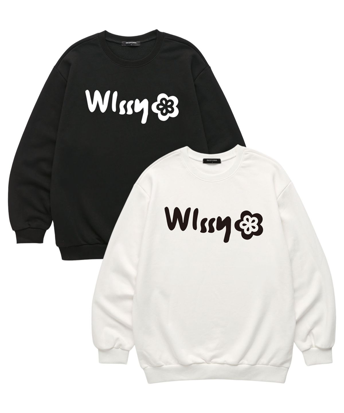 위씨(WISSY) Signature Crew  맨투맨 (WLS032) 화이트