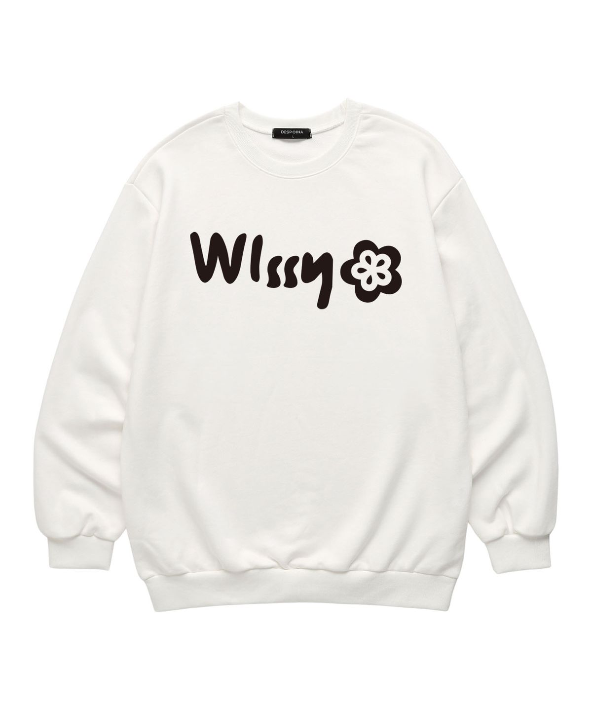 위씨(WISSY) Signature Crew  맨투맨 (WLS032) 화이트