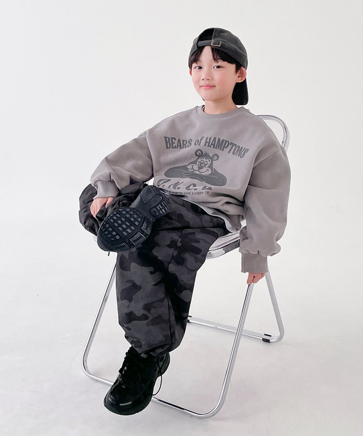 베리클로젯(BERRYCLOSET) [양기모] 핫 초코 베어 맨투맨