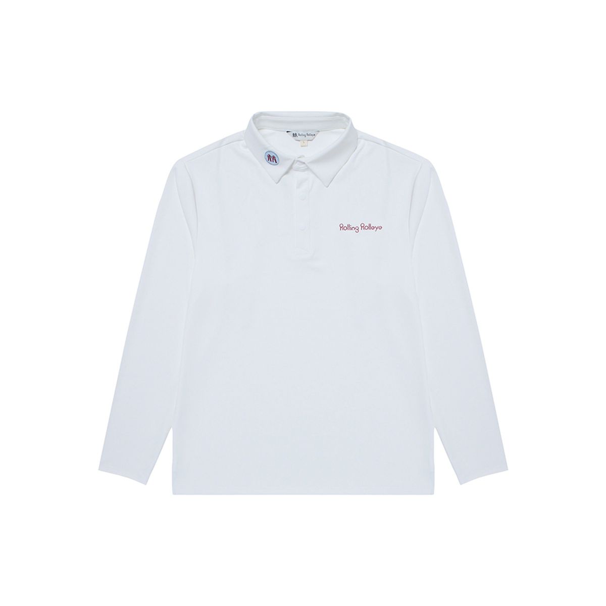 롤링롤라이(ROLLINGROLLEYE) 롤롤 W 포커스 카라티셔츠 크림 Roll Roll W Focus Collar T-Shirt Cream