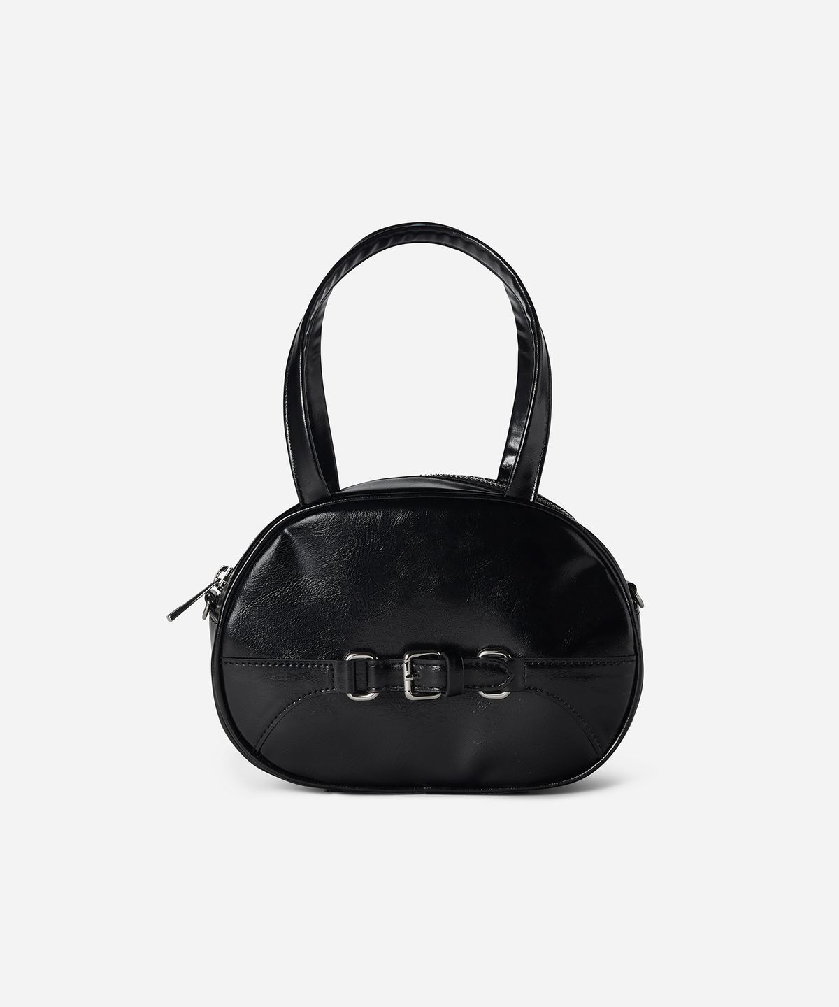 투포식스(TWOFOURSIX) BELTED BOWLING BAG - BLACK 벨티드 볼링백 토트백