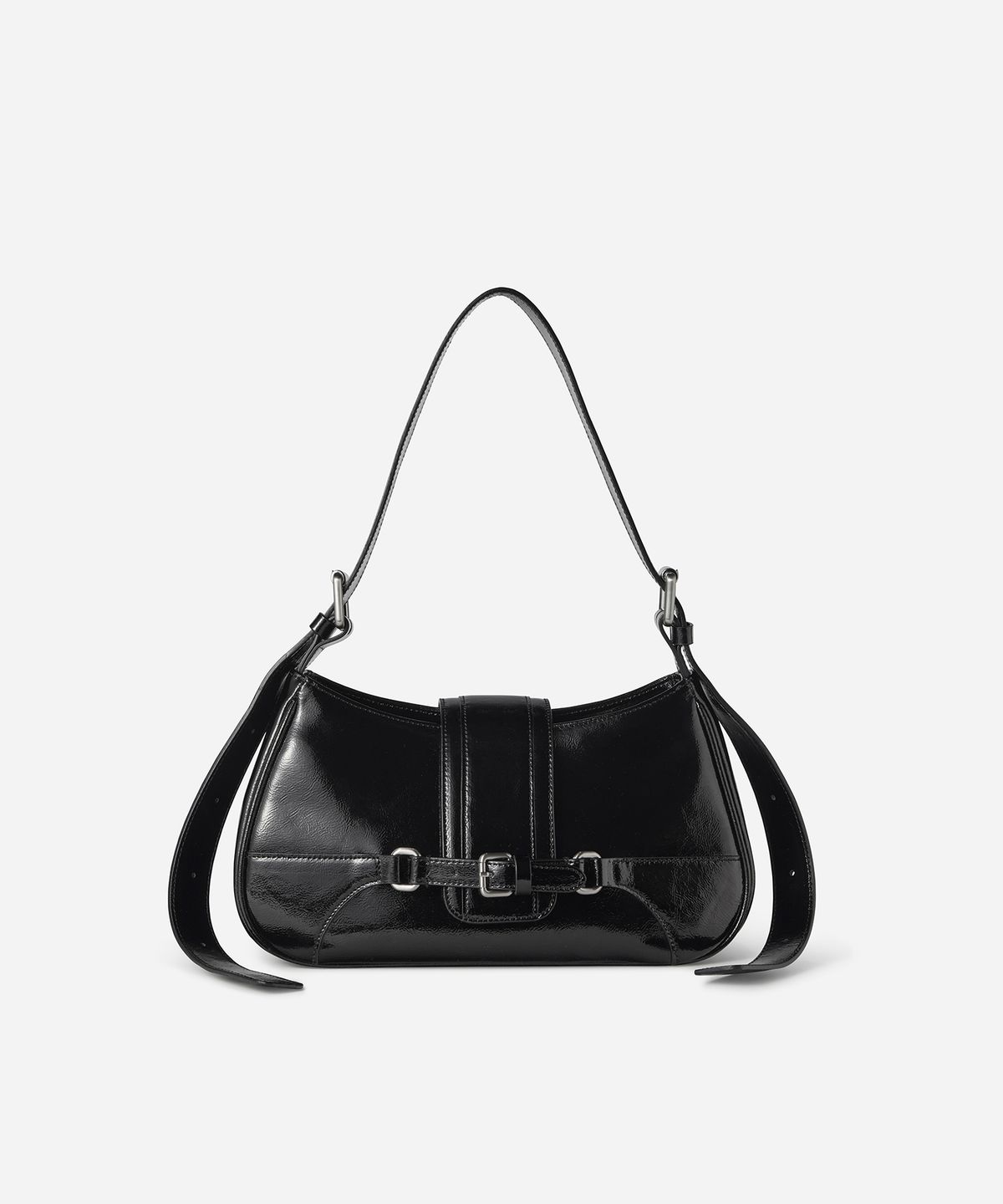 투포식스(TWOFOURSIX) BELTED HOBO BAG - BLACK 벨티드 호보백 숄더백
