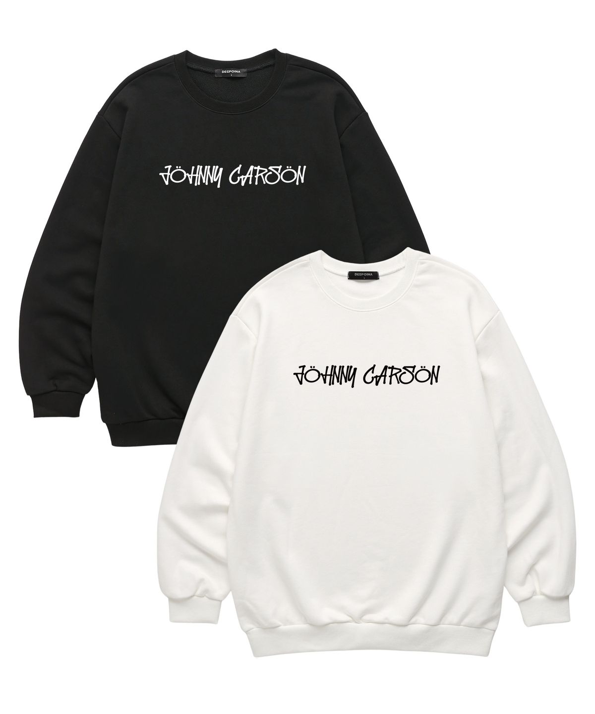 자니카슨(JOHNNY CARSON) Classic Graffiti Logo 맨투맨 (JCLTS015) 블랙