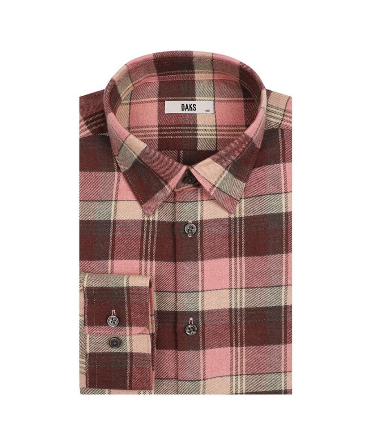 닥스셔츠(DAKS SHIRTS) 기모 면100 미디움체크 캐주얼 셔츠 레귤러핏_DLW1SHCL183P1