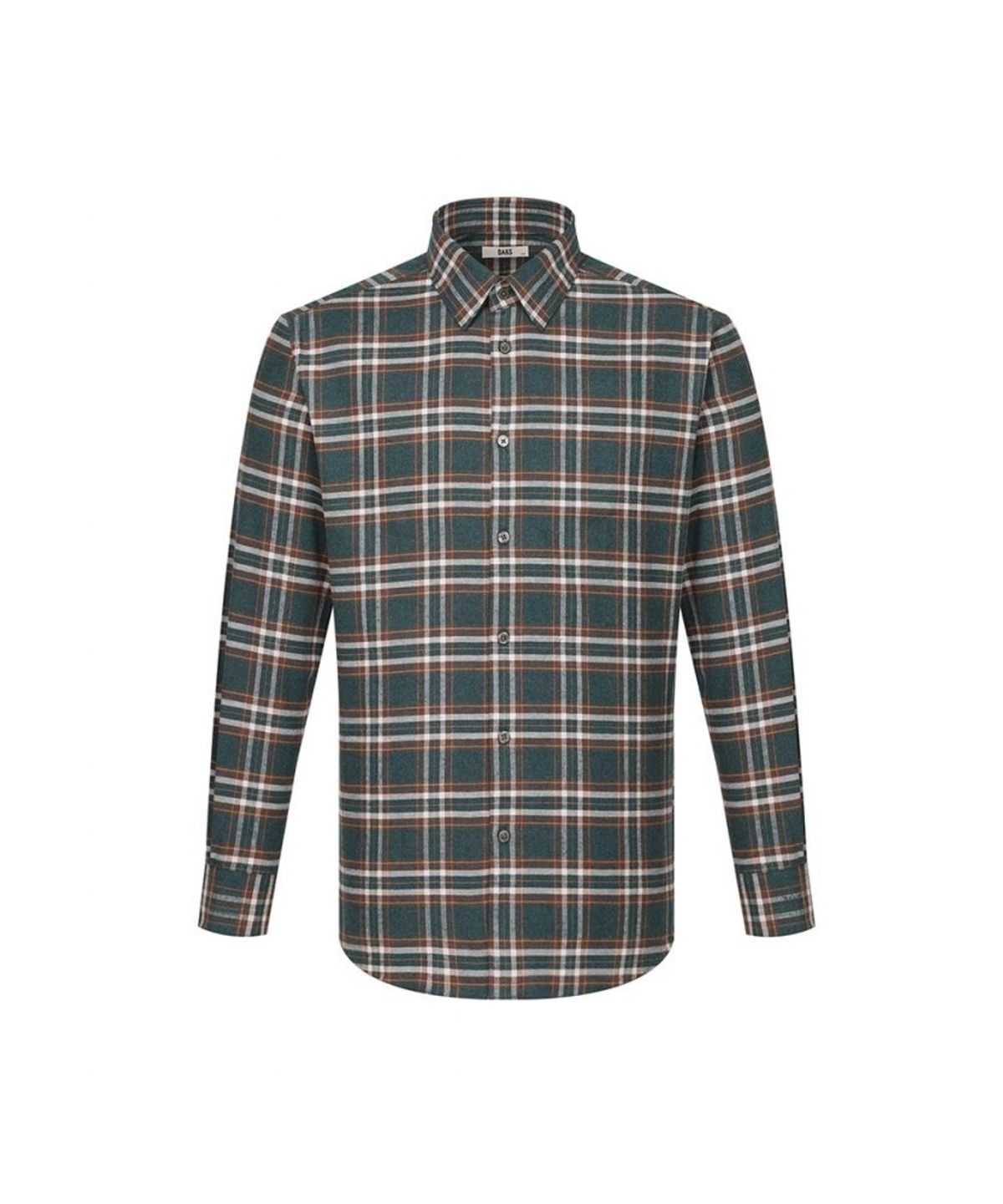 닥스셔츠(DAKS SHIRTS) 기모 면100 미디움체크 캐주얼 셔츠 레귤러핏_DLW1SHCL182E1