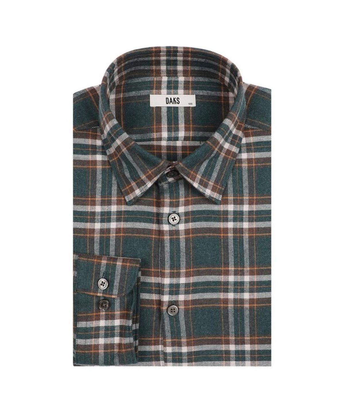 닥스셔츠(DAKS SHIRTS) 기모 면100 미디움체크 캐주얼 셔츠 레귤러핏_DLW1SHCL182E1