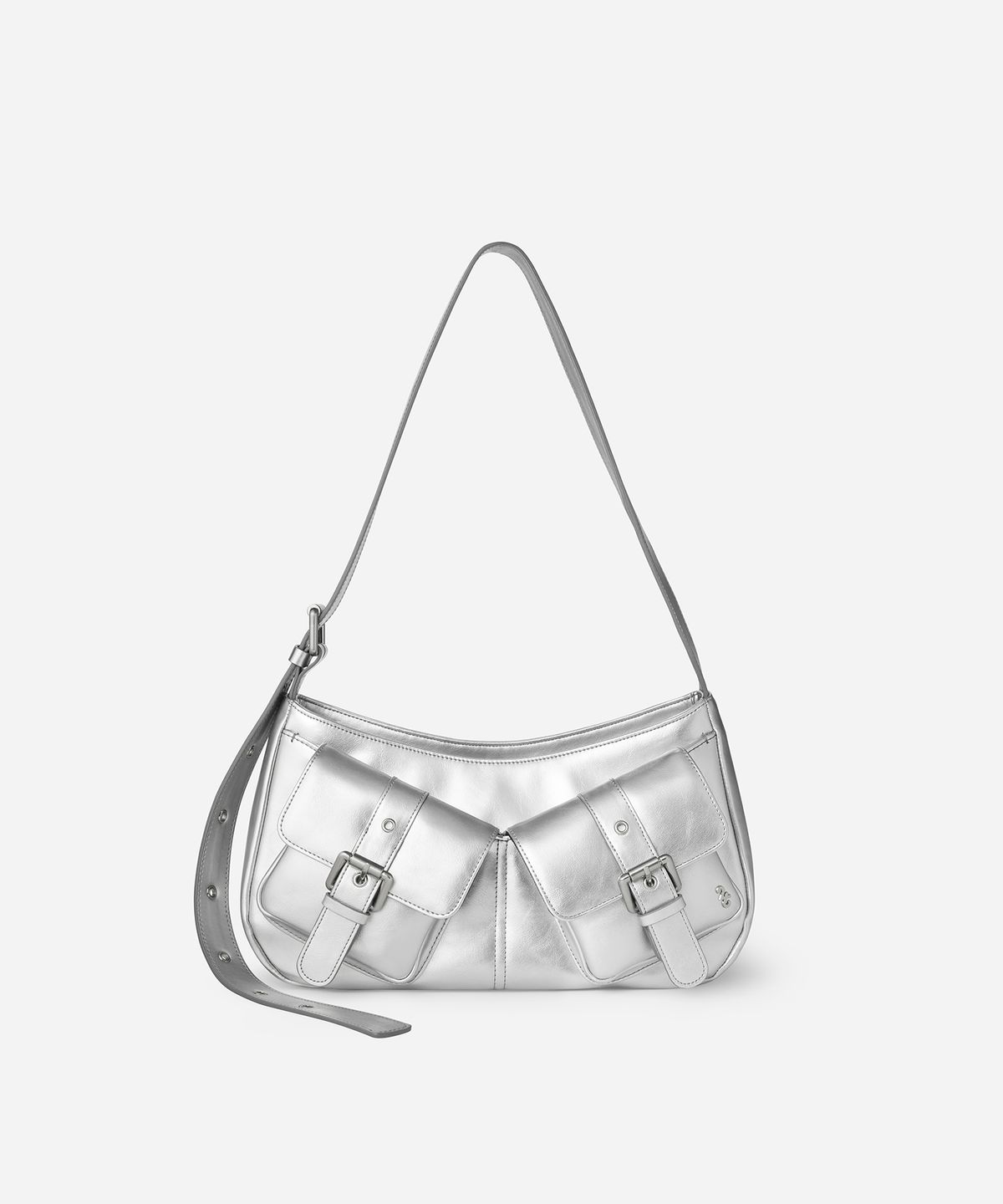 투포식스(TWOFOURSIX) 남녀공용 MULTI POCKET BAG - SILVER 멀티포켓백 숄더크로스백