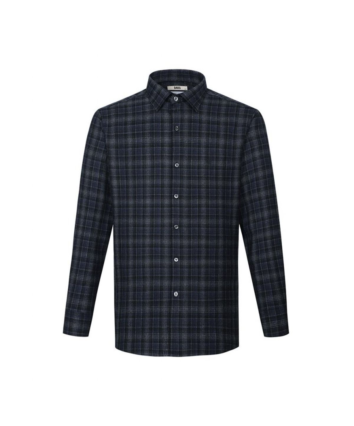 닥스셔츠(DAKS SHIRTS) 이지케어 울100 워셔블 미디움체크 셔츠 레귤러핏_DLW1SHCL173N1