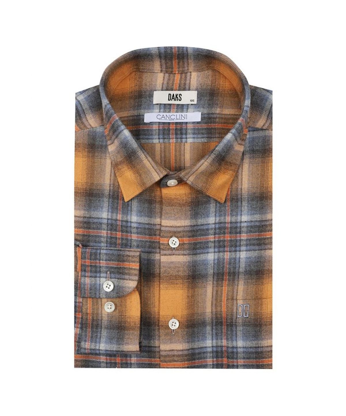 닥스셔츠(DAKS SHIRTS) 기모 면100 미디움 타탄체크 셔츠 레귤러핏_DLW1SHCL131Y1