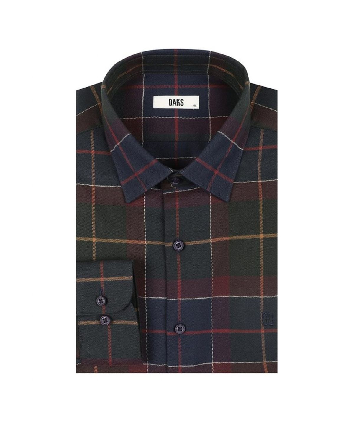 닥스셔츠(DAKS SHIRTS) 기모 폴리혼방 이지케어 미디움체크 셔츠 레귤러핏_DLW1SHCL105N1