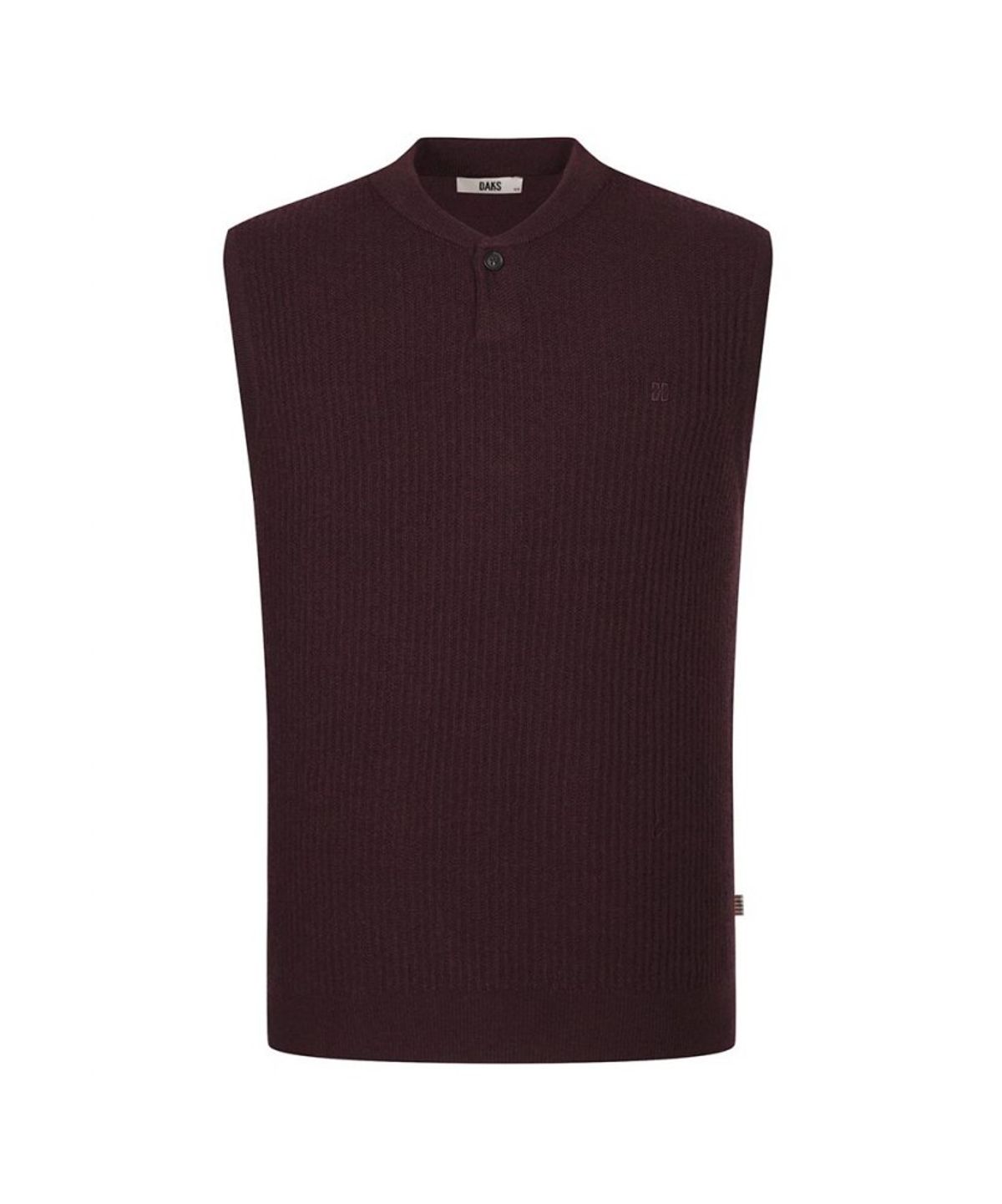닥스셔츠(DAKS SHIRTS) 울100 헨리넥 베스트_DLW1SWVE101R1