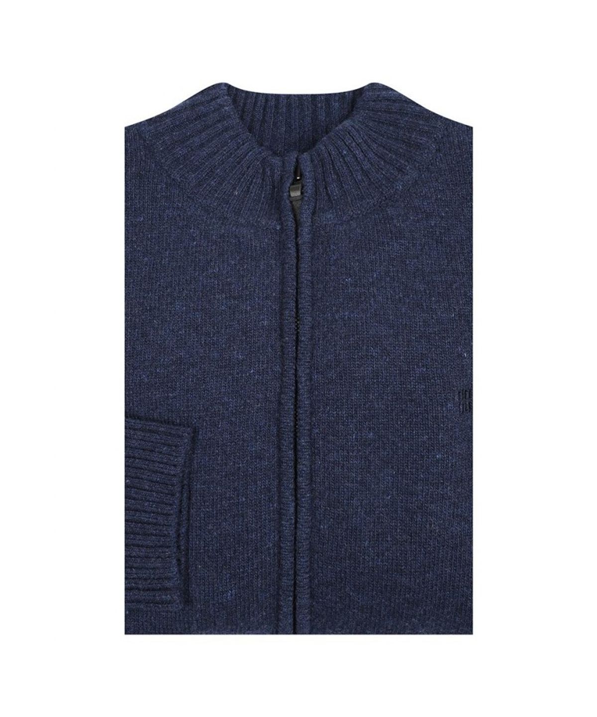 닥스셔츠(DAKS SHIRTS) 울100 솔리드 방풍 풀집업_DLW1SWZU112N1