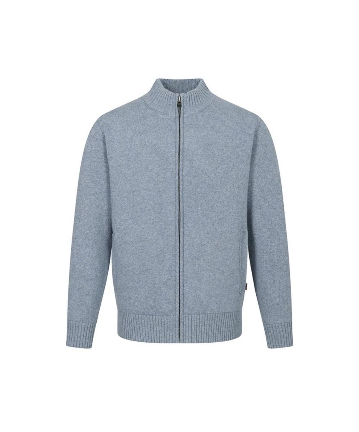 닥스셔츠(DAKS SHIRTS) 울100 솔리드 방풍 풀집업_DLW1SWZU112B1