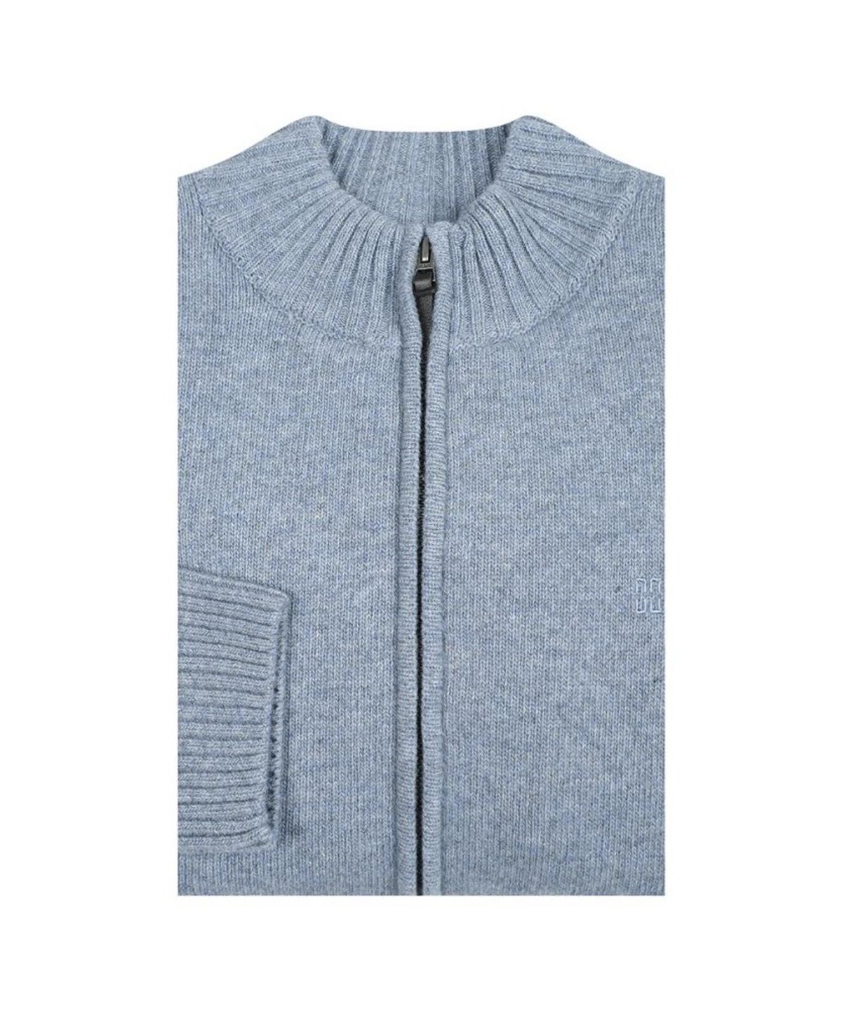 닥스셔츠(DAKS SHIRTS) 울100 솔리드 방풍 풀집업_DLW1SWZU112B1