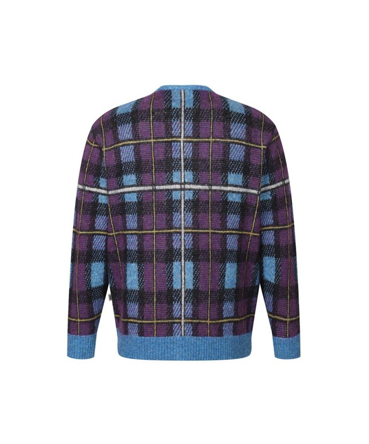 닥스셔츠(DAKS SHIRTS) 울혼방 모헤어 체크 가디건_DLW1SWCD102B1