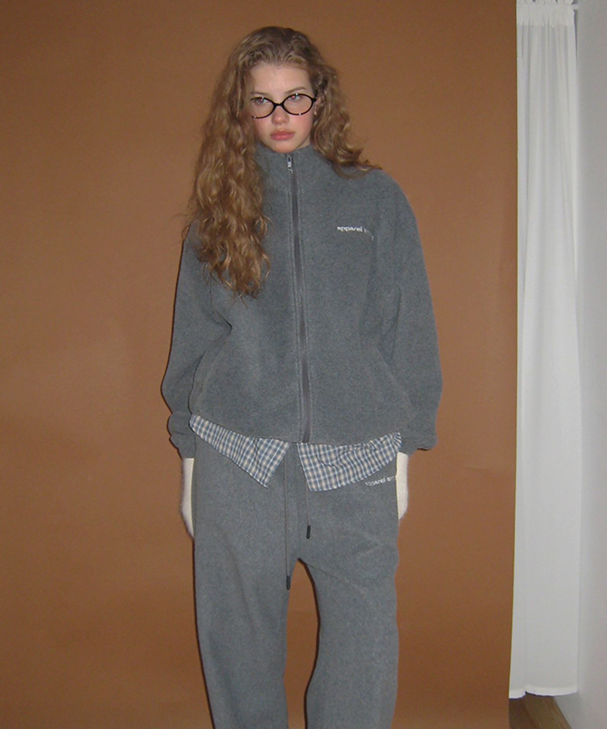 어패럴아카이브(APPAREL ARCHIVE) Buddy fleece pants - Charcoal