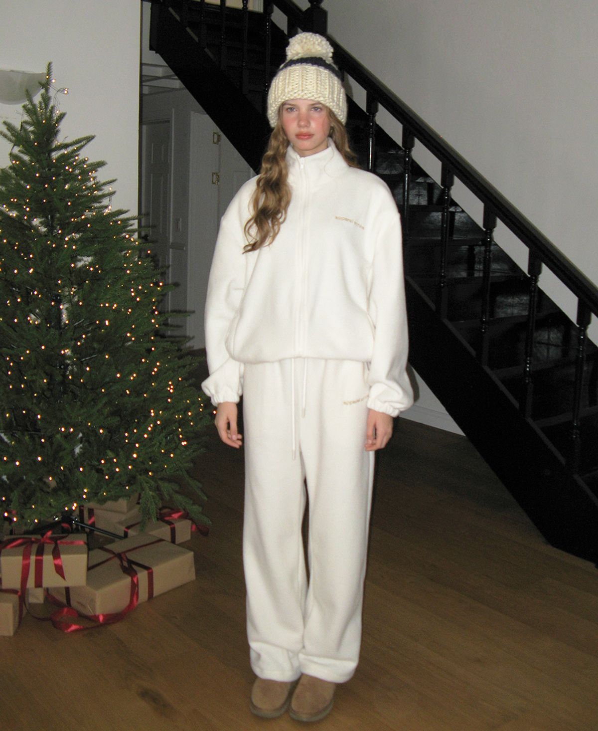 어패럴아카이브(APPAREL ARCHIVE) Buddy fleece pants - Ivory