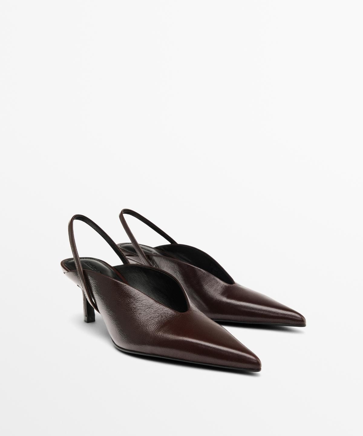 마시모두띠(MASSIMO DUTTI) 슬링백 힐 슈즈